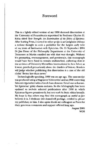 Stoic Ethics: Epictetus and Happiness as Freedom