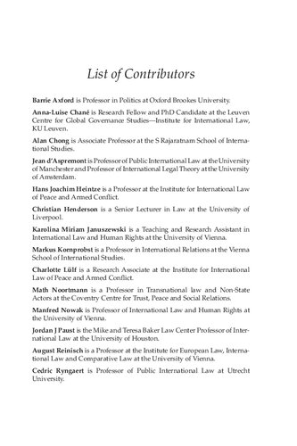 Non-State Actors in International Law