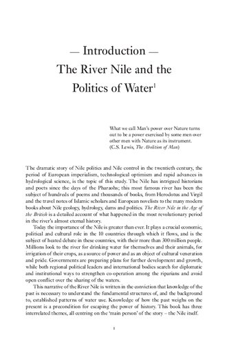 The River Nile in the Age of the British: Political Ecology and the Quest for Economic Power