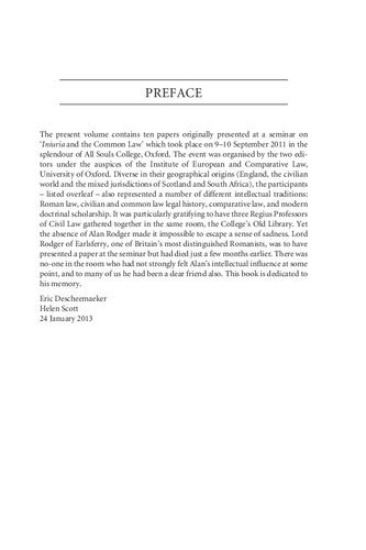 Iniuria and the Common Law