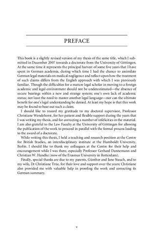 The Law of Medical Negligence in England and Germany: A Comparative Analysis