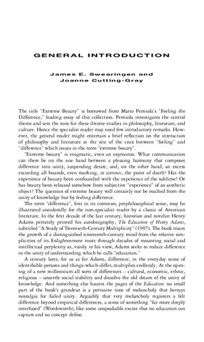 Extreme Beauty: Aesthetics, Politics, Death