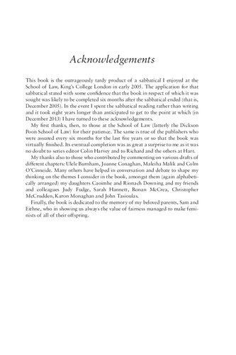 Discrimination, Equality and the Law