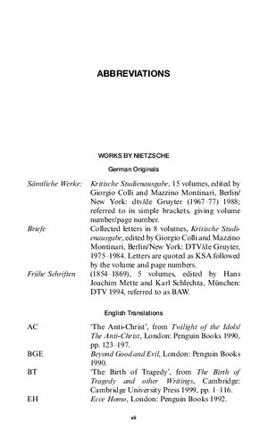 Starting with Nietzsche