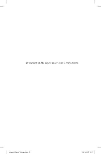 Liberia’s Women Veterans: War, Roles and Reintegration