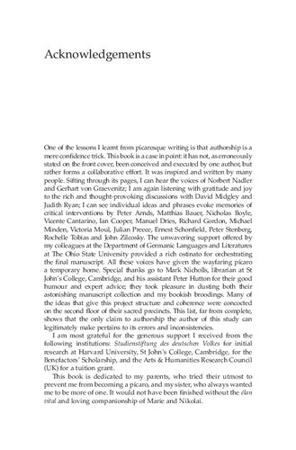 The German Pícaro and Modernity: Between Underdog and Shape-Shifter