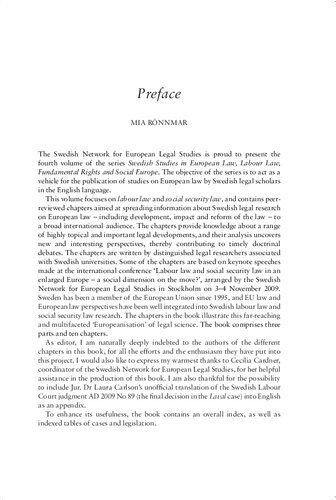 Labour Law, Fundamental Rights and Social Europe: Swedish Studies in European Law Volume 4