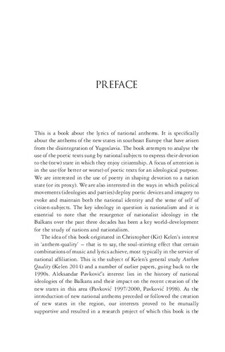 Anthems and the Making of Nation States: Identity and Nationalism in the Balkans