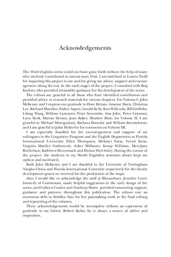 World Englishes: Volume III: Central America