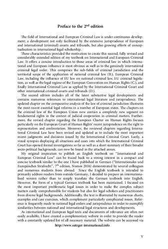 International and European Criminal Law