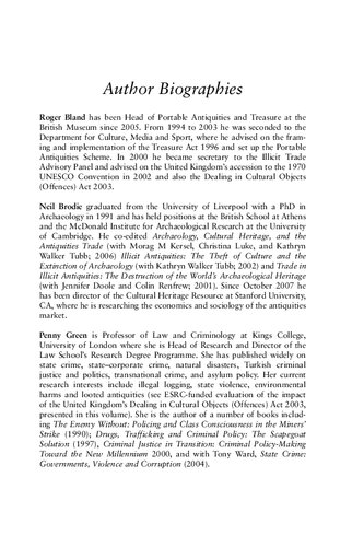 Criminology and Archaeology: Studies in Looted Antiquities