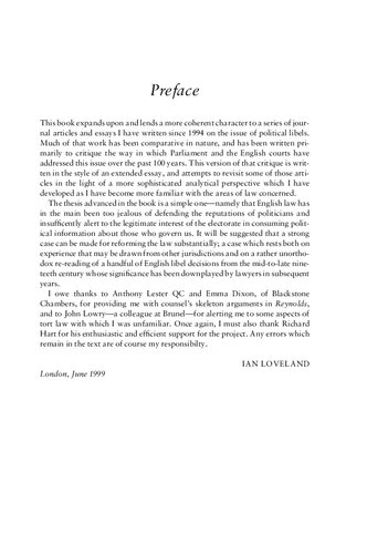 Political Libels: A Comparative Study