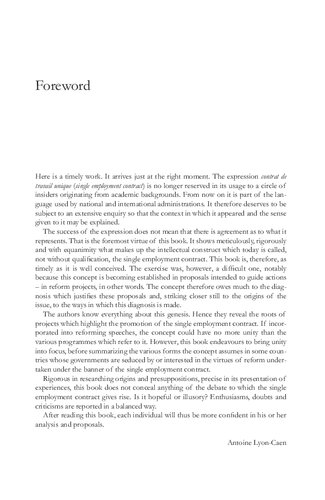 Towards the Single Employment Contract: Comparative Reflections