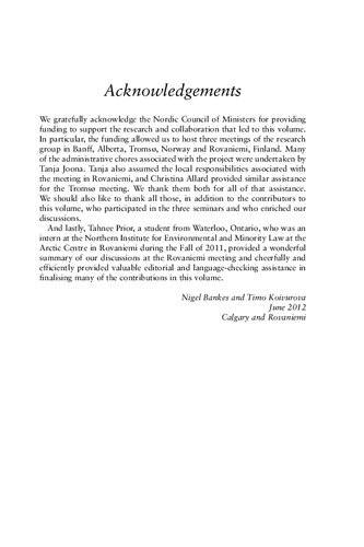 The Proposed Nordic Saami Convention: National and International Dimensions of Indigenous Property Rights