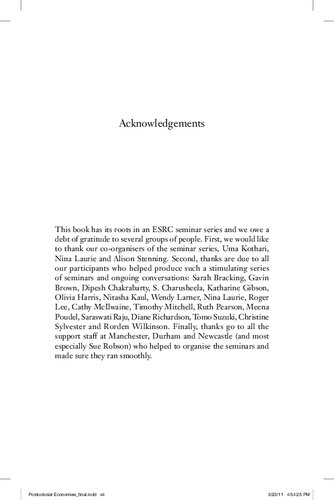 Postcolonial Economies