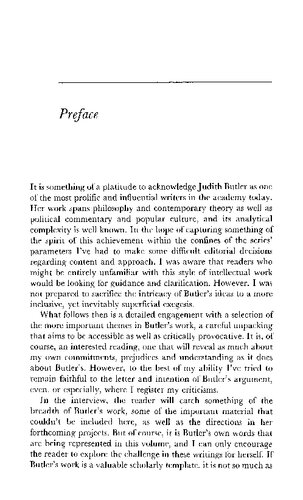 Judith Butler: Live Theory