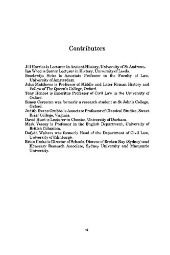 The Theodosian Code: Studies in the Imperial Law of Late Antiquity