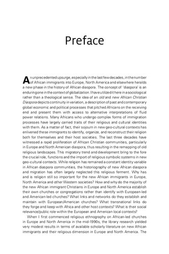 The African Christian Diaspora: New Currents and Emerging Trends in World Christianity