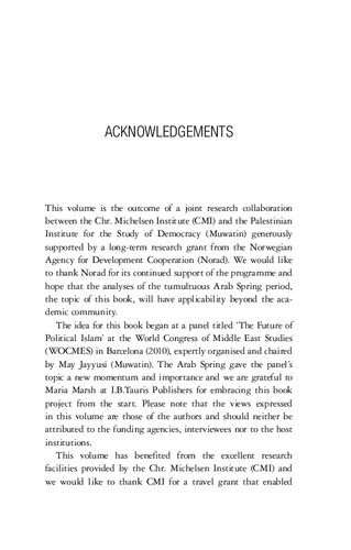 Popular Protest in the New Middle East: Islamism and Post-Islamist Politics