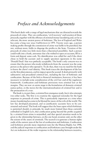 Money Laundering Law: Forfeiture, Confiscation, Civil Recovery, Criminal Laundering and Taxation of the Proceeds of Crime