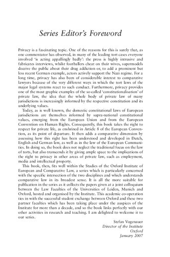 Human Rights and Private Law: Privacy as Autonomy