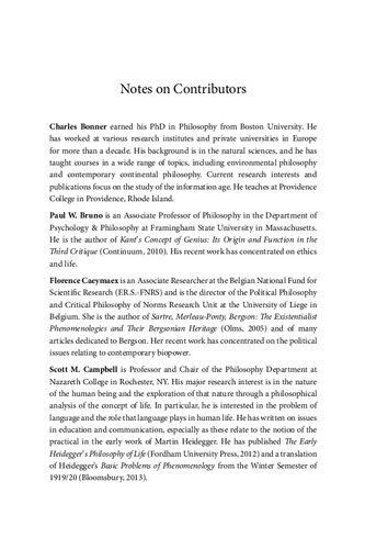 Science, Politics, and Ontology of Life-Philosophy