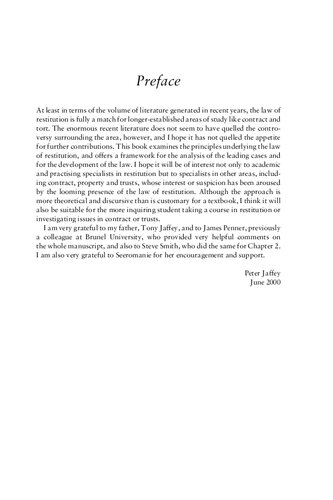 The Nature and Scope of Restitution: Vitiated Transfers, Imputed Contracts and Disgorgement