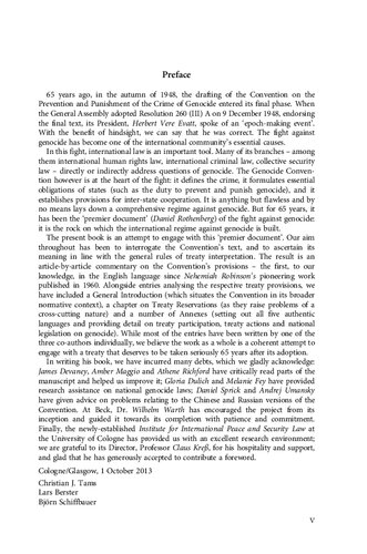 Convention on the Prevention and Punishment of the Crime of Genocide: A Commentary