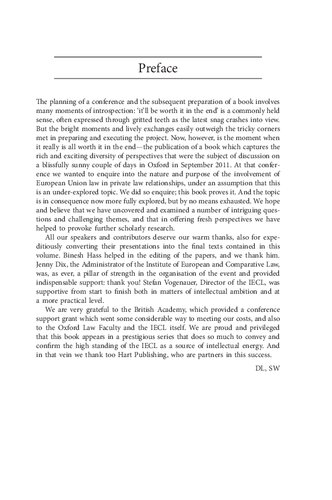 The Involvement of EU Law in Private Law Relationships