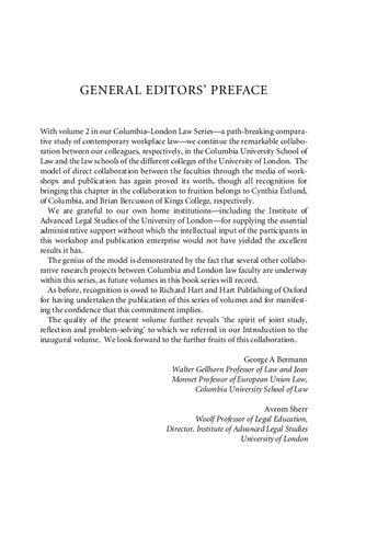 Regulating Labour in the Wake of Globalisation: New Challenges, New Institutions