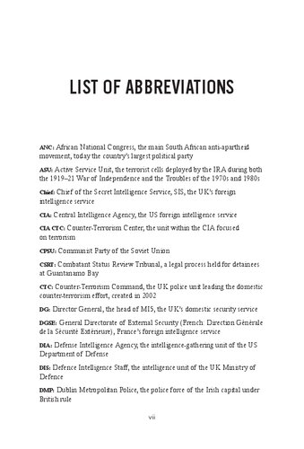 Trading Secrets: Spies and Intelligence in an Age of Terror