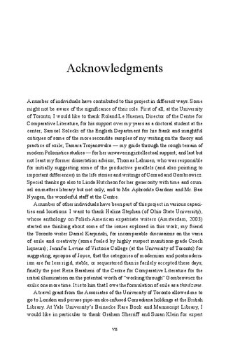 Polish, Hybrid, and Otherwise: Exilic Discourse in Joseph Conrad and Witold Gombrowicz