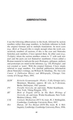 Nietzsche: A Guide for the Perplexed