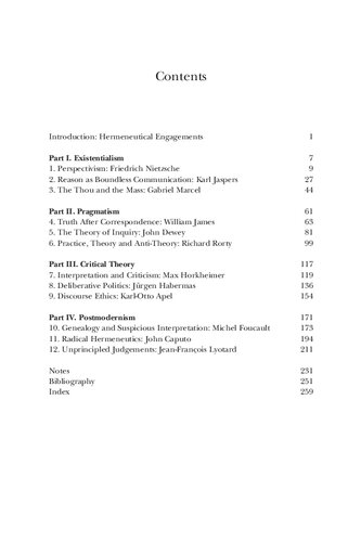 Philosophical Hermeneutics Reinterpreted: Dialogues with Existentialism, Pragmatism, Critical Theory and Postmodernism