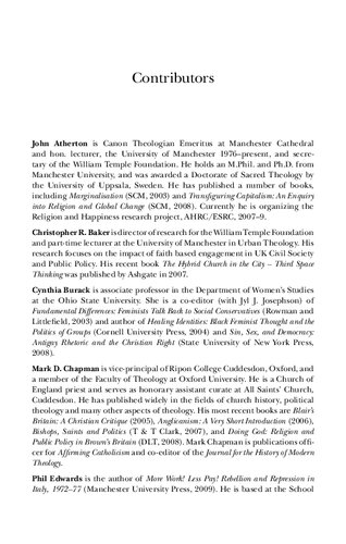 Remoralizing Britain?: Political, Ethical and Theological Perspectives on New Labour