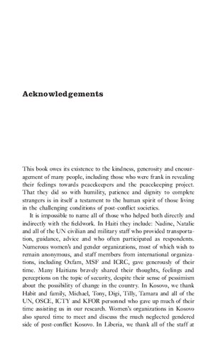 Insecure Spaces: Peacekeeping, Power and Performance in Haiti, Kosovo and Liberia