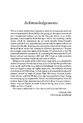 A History of British Labour Law: 1867-1945