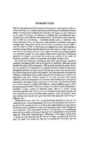 Poems of W.B. Yeats: A New Selection