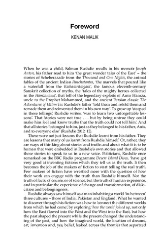 Salman Rushdie: Contemporary Critical Perspectives