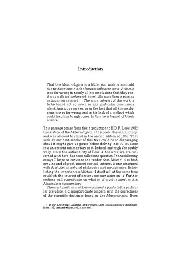 Alexander of Aprodisias: On Aristotle Meteorology 4