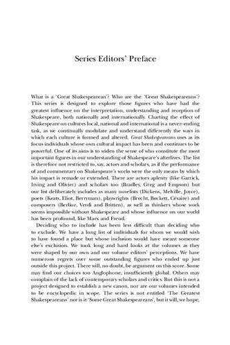 Welles, Kurosawa, Kozintsev, Zeffirelli: Great Shakespeareans: Volume XVII