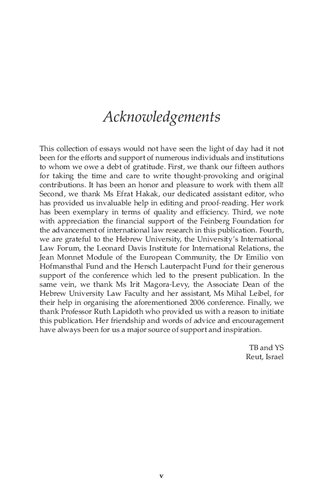 The Shifting Allocation of Authority in International Law: Considering Sovereignty, Supremacy and Subsidiarity