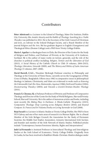 Loss and Hope: Global, Interreligious and Interdisciplinary Perspectives