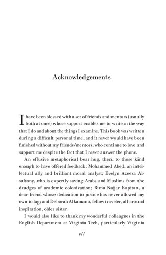 The Uncultured Wars: Arabs, Muslims, and the Poverty of Liberal Thought New Essays