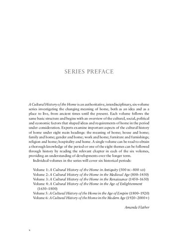 A Cultural History of the Home in the Modern Age Volume 6