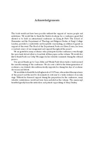 Dying for Faith: Religiously Motivated Violence in the Contemporary World