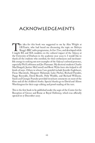 The Return of Ulysses: A Cultural History of Homer's Odyssey