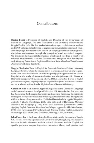 Academic Writing: At the Interface of Corpus and Discourse