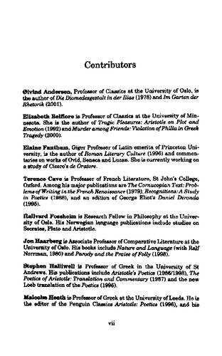 Making Sense of Aristotle: Essays in Poetics