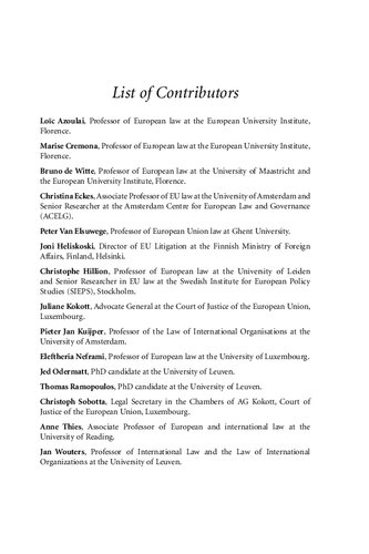 The European Court of Justice and External Relations Law: Constitutional Challenges